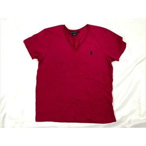 Ralph Lauren Sport Large Violet Shirt Womens V-Neck